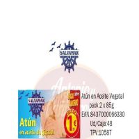 LATA ATÚN ACEITE GIRASOL 2x70G 1,59E