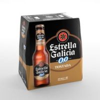 ESTRELLA GALICIA 0,0 TOSTADA BOTELLA Pack6x25cl